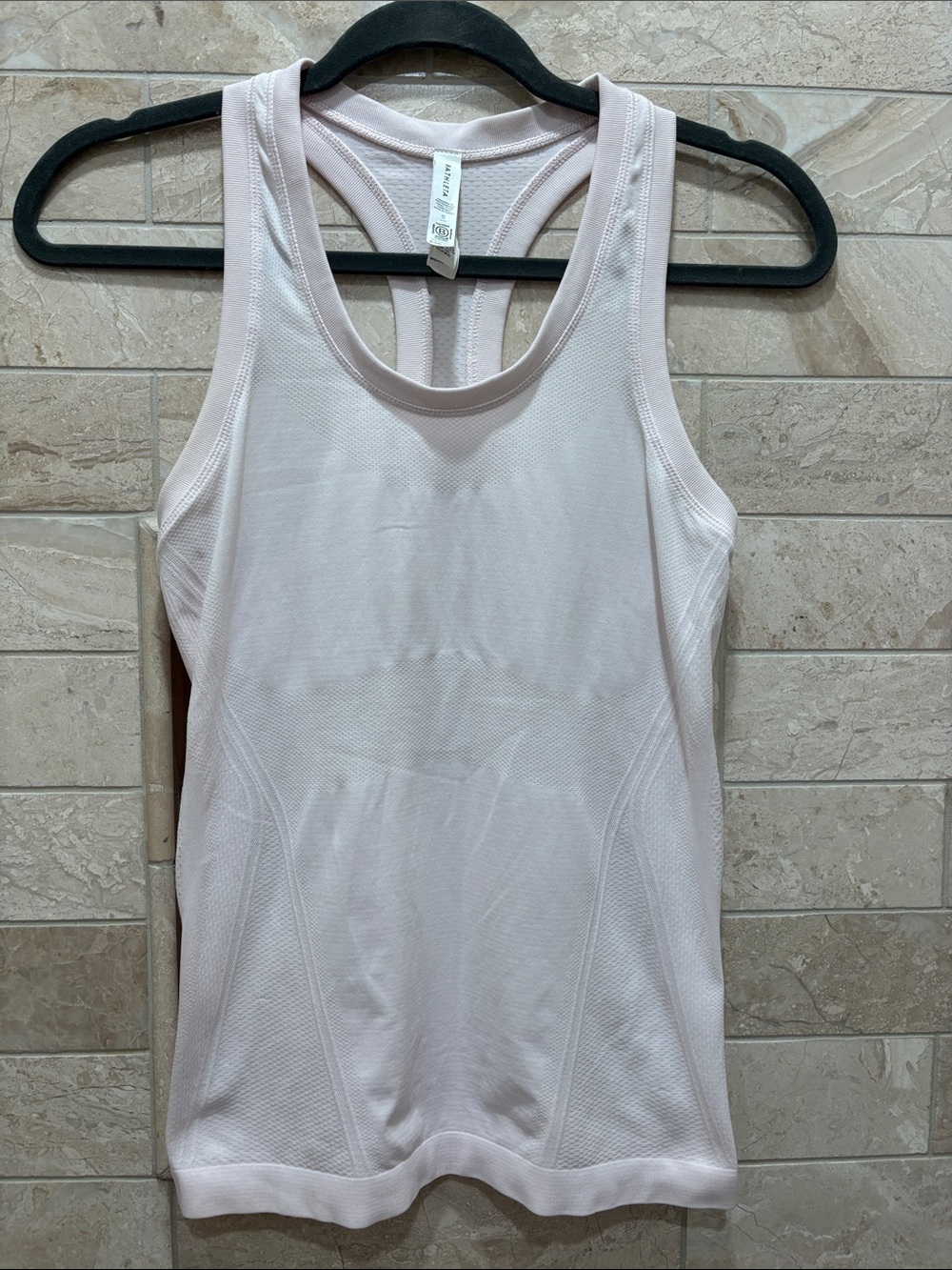 Athleta Momentum Light Pink Racerback Performance Tank Top